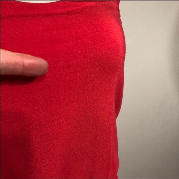 TART-Coral Red Silky Sleeveless/Backless Boho Maxi Dress Size Medium - Picture 7 of 7